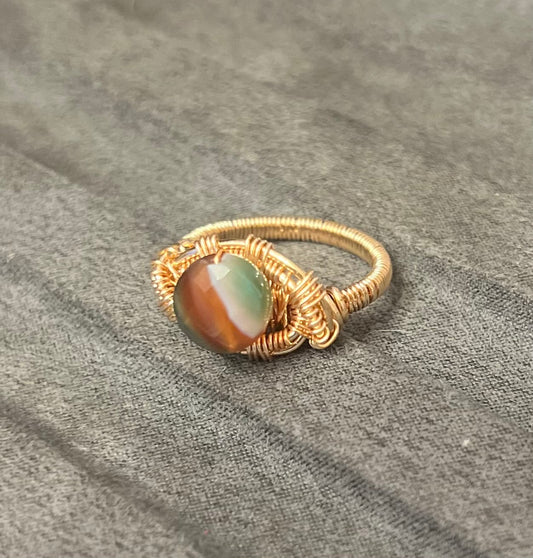 Wire wrapped Agate
