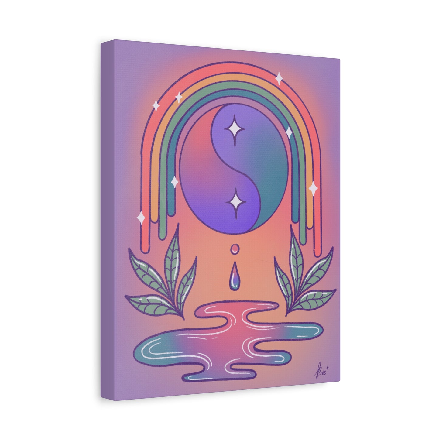 Ethereal Yin Yang Canvas Print