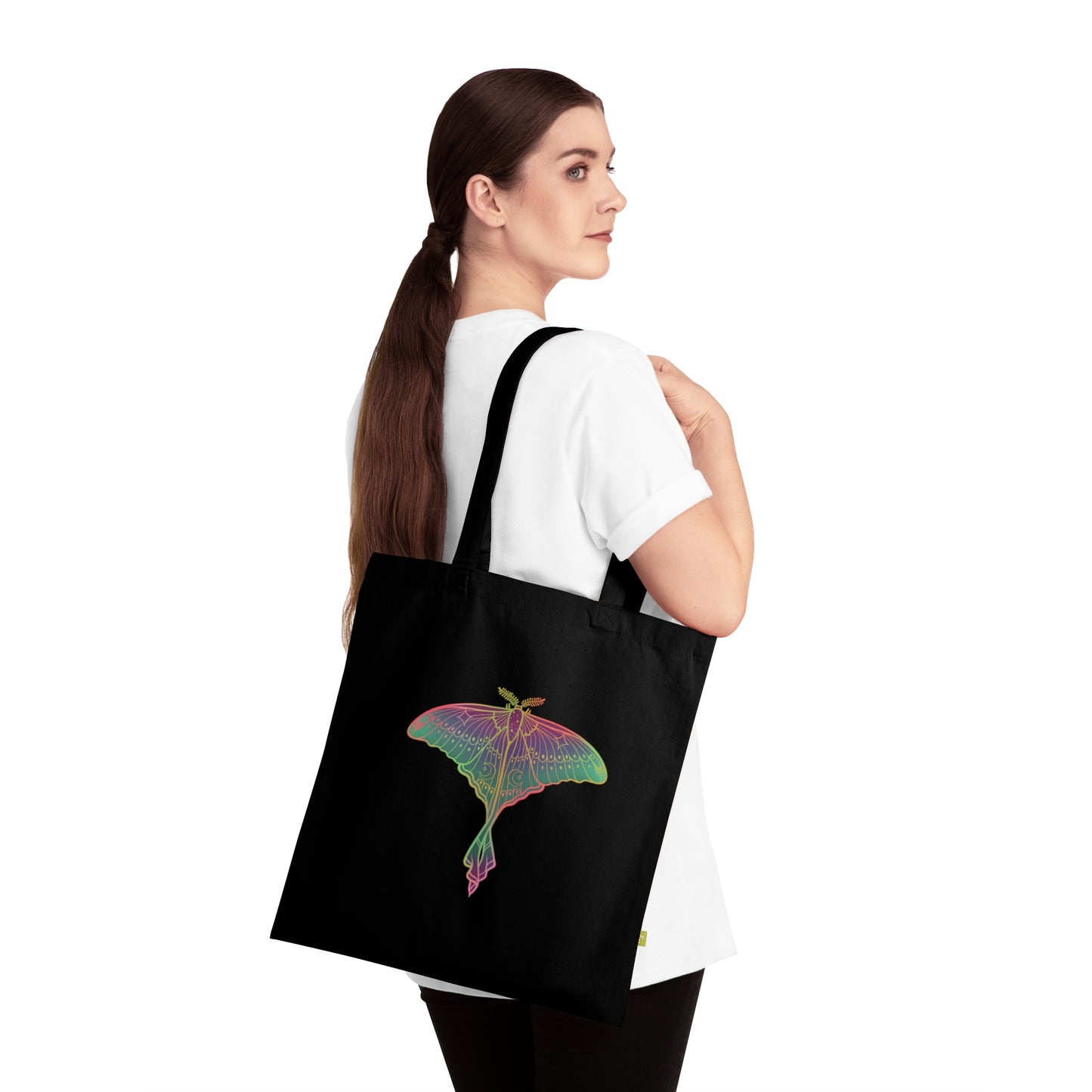 Luna Moth Organic Cotton Tote Bag