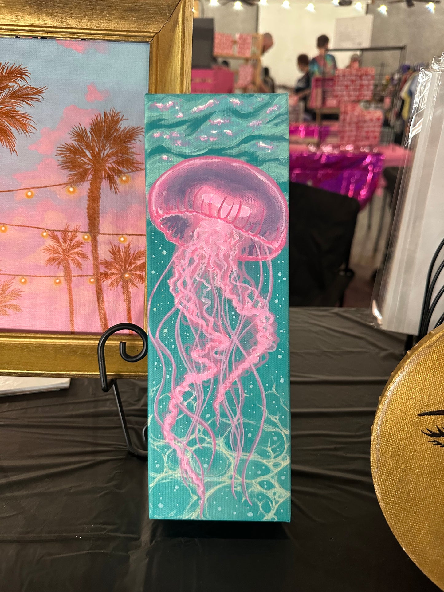 Takin’ on the Jellies-Original Handpainted Canvas 4x12