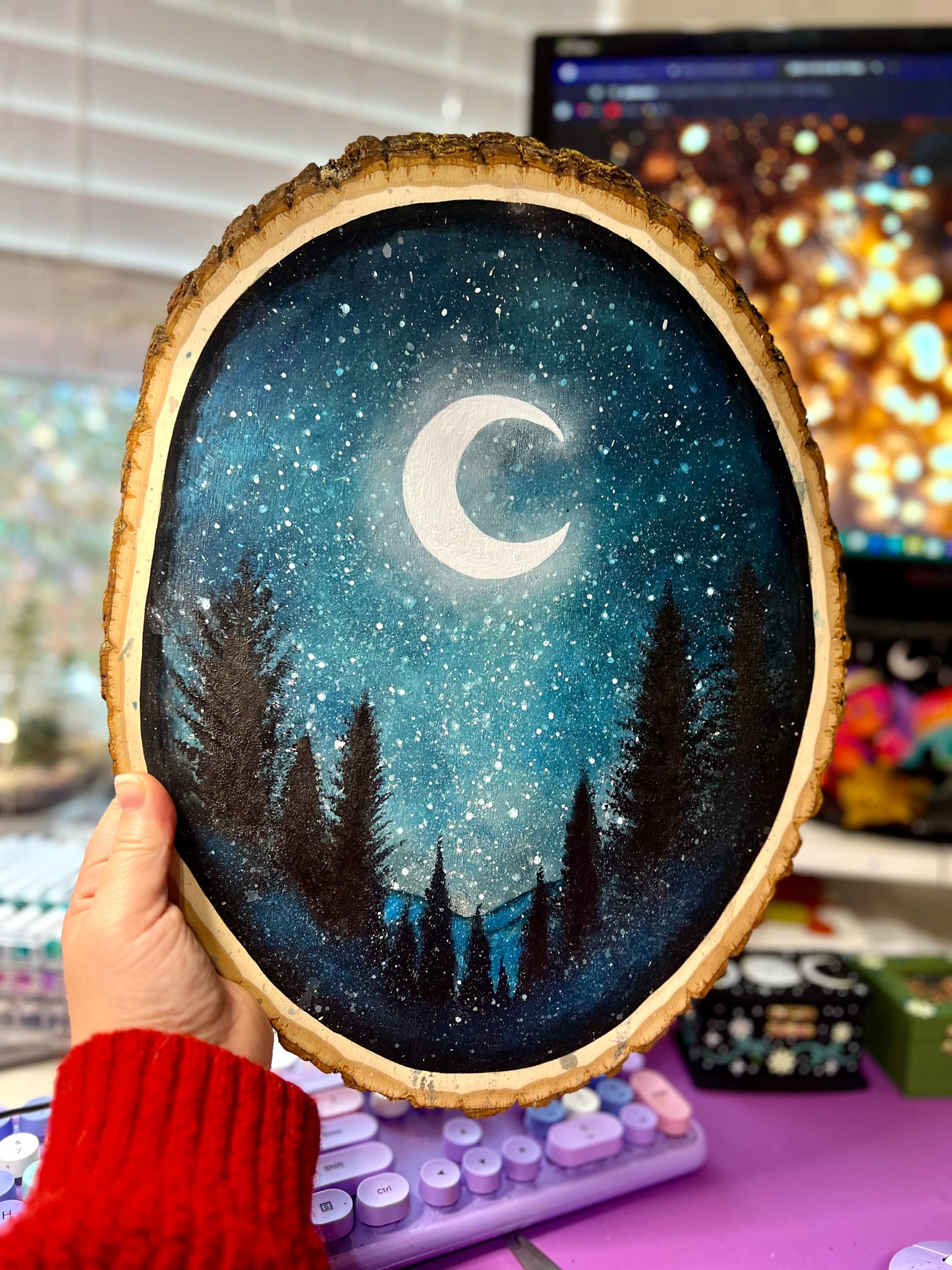 Winter Moon Original Painting