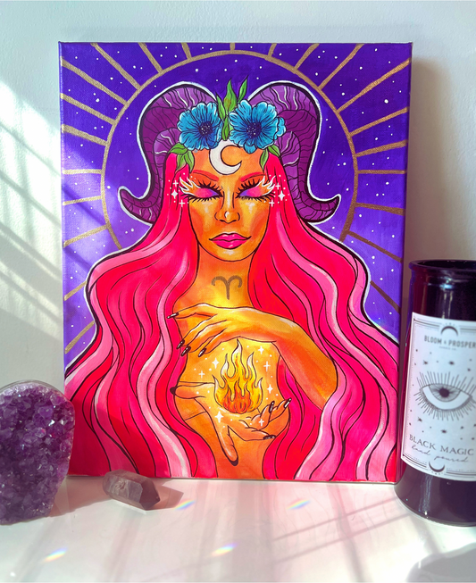Aries Goddess Original Painting