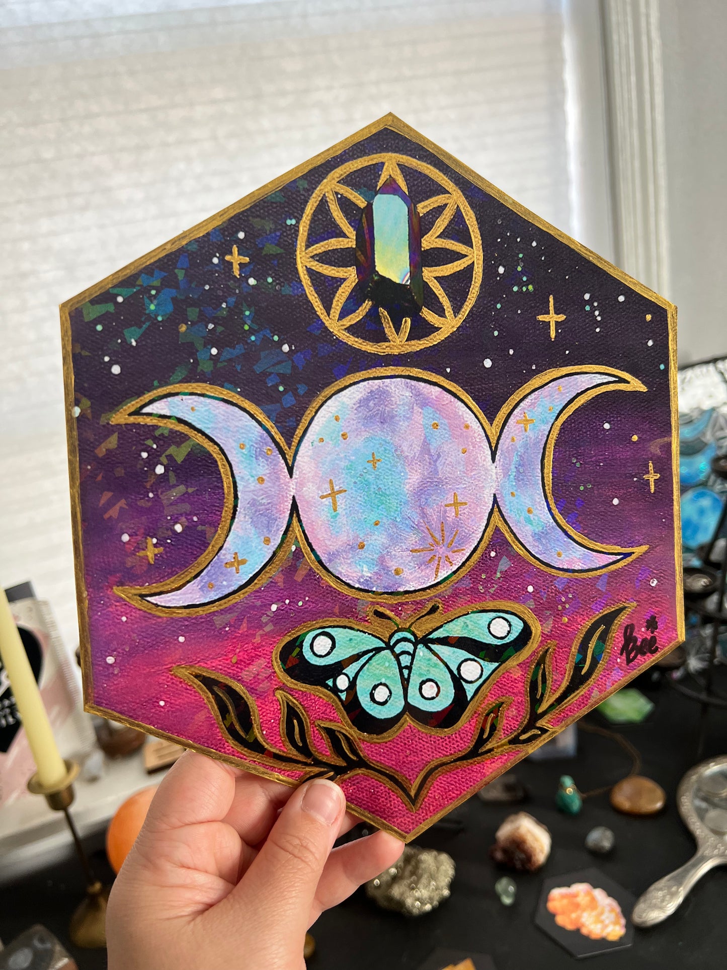 Goddess Aura Holographic Print