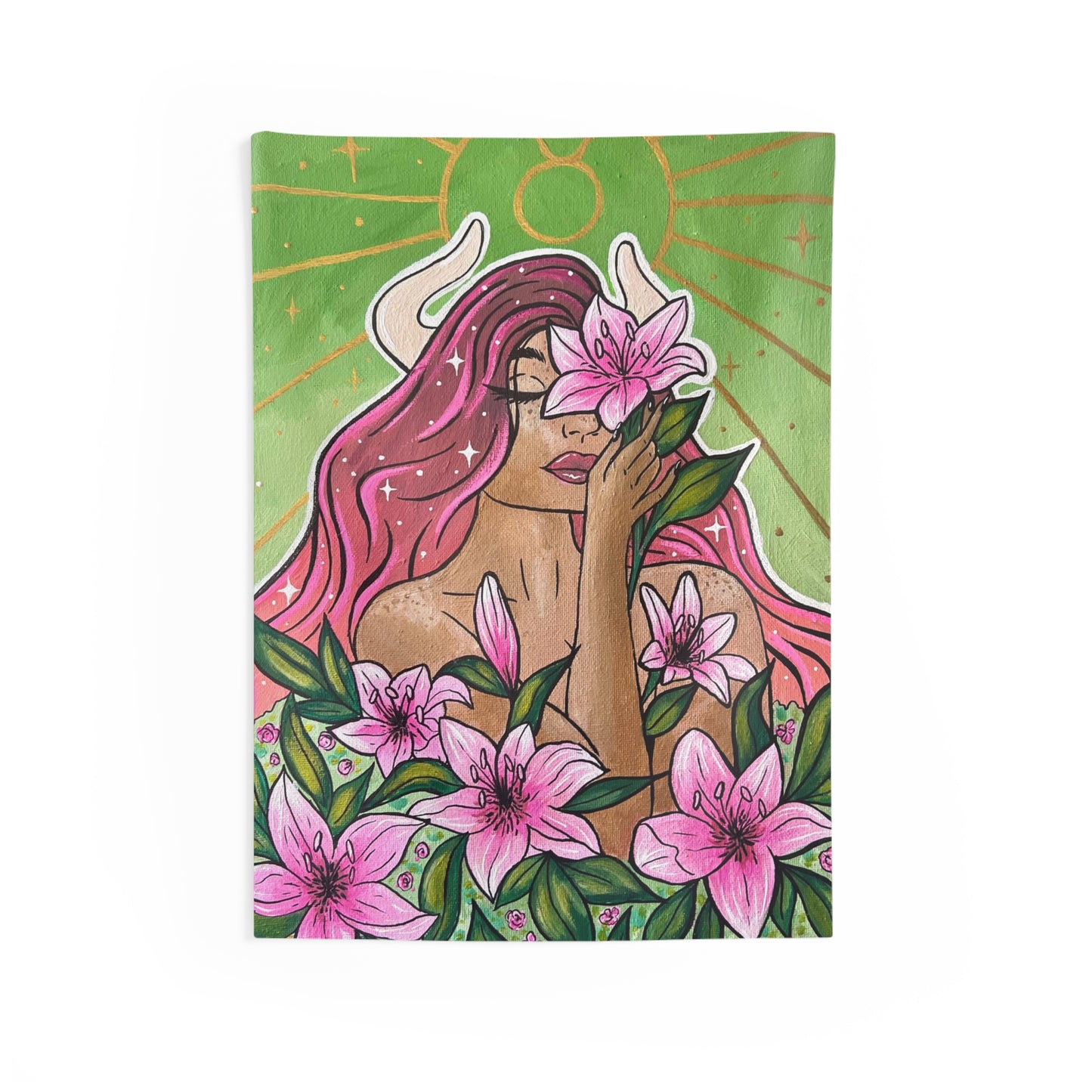 Taurus Goddess Tapestry