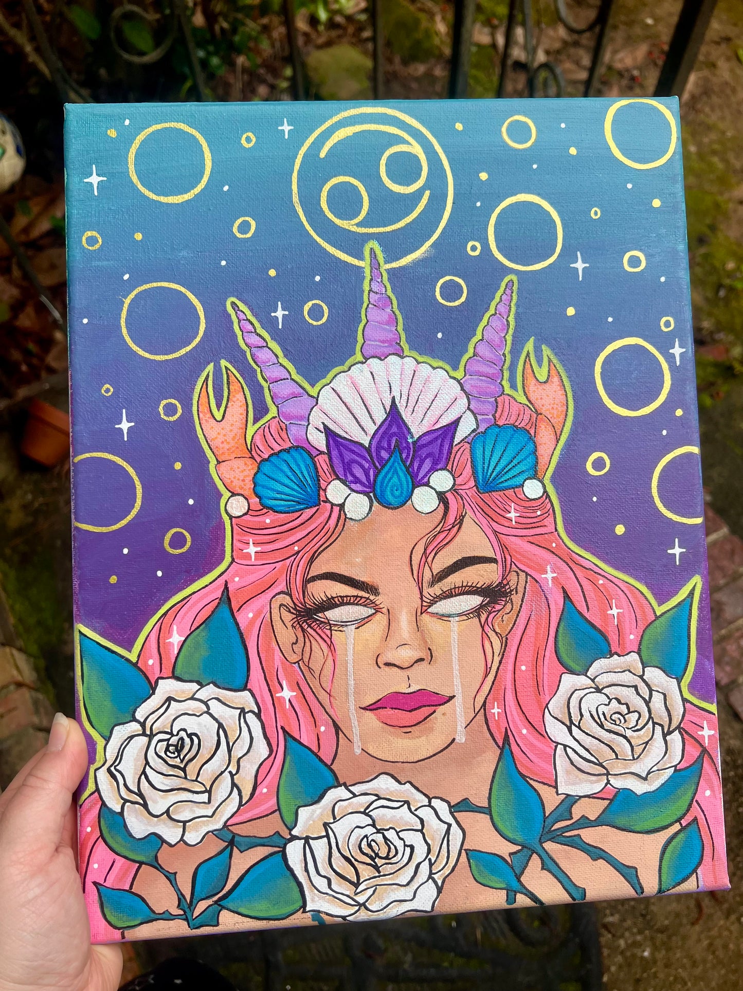 Cancer Goddess Original Painting