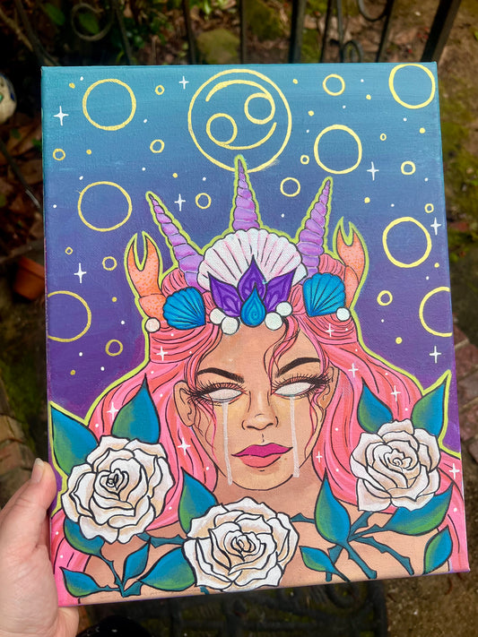 Cancer Goddess Original Painting