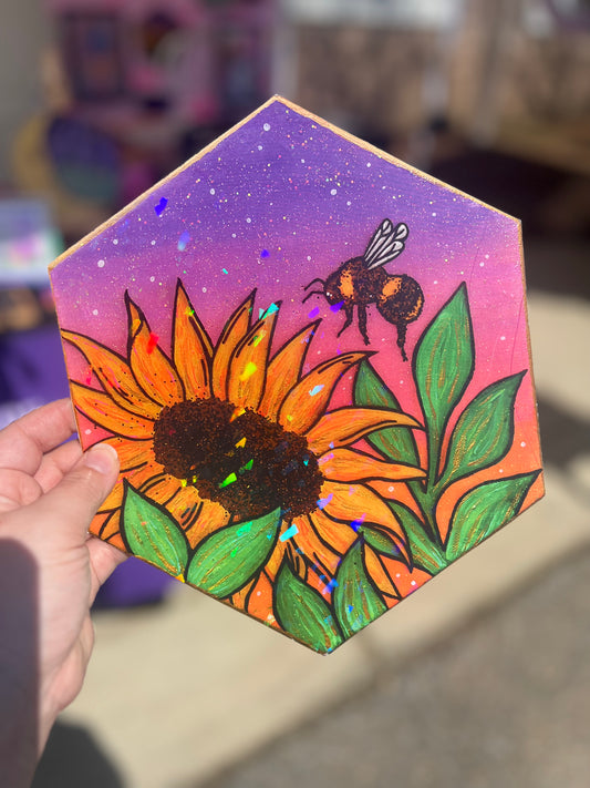 Sunny Bee Holographic Print