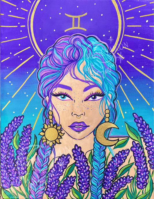 Gemini Goddess Original Painting