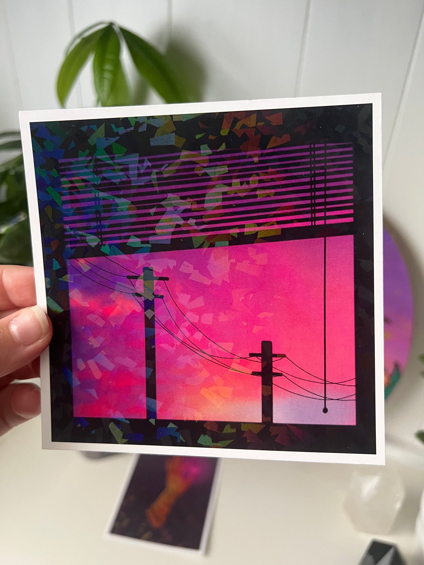 Sunset Mini Holographic Print