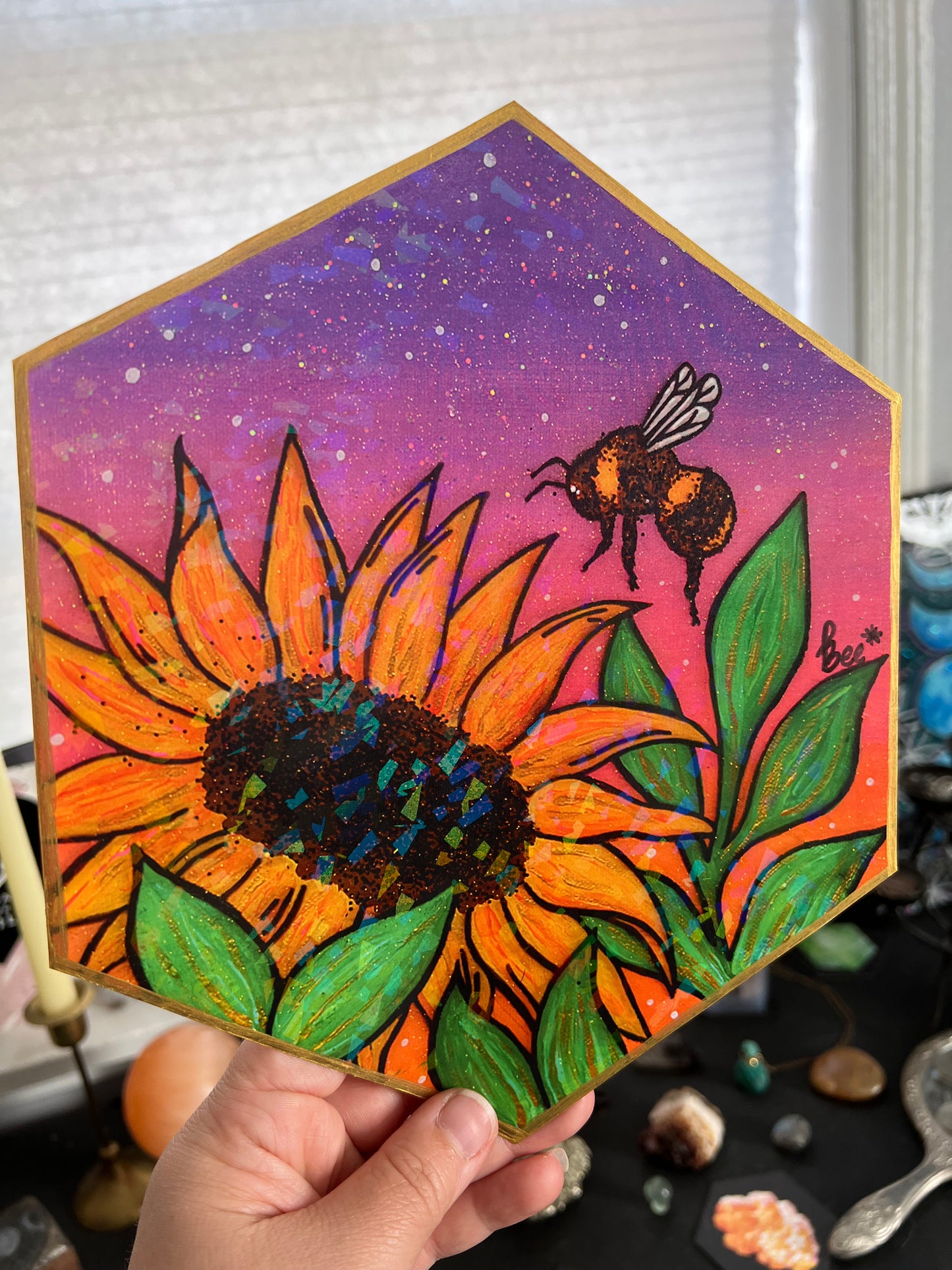 Sunny Bee Holographic Print