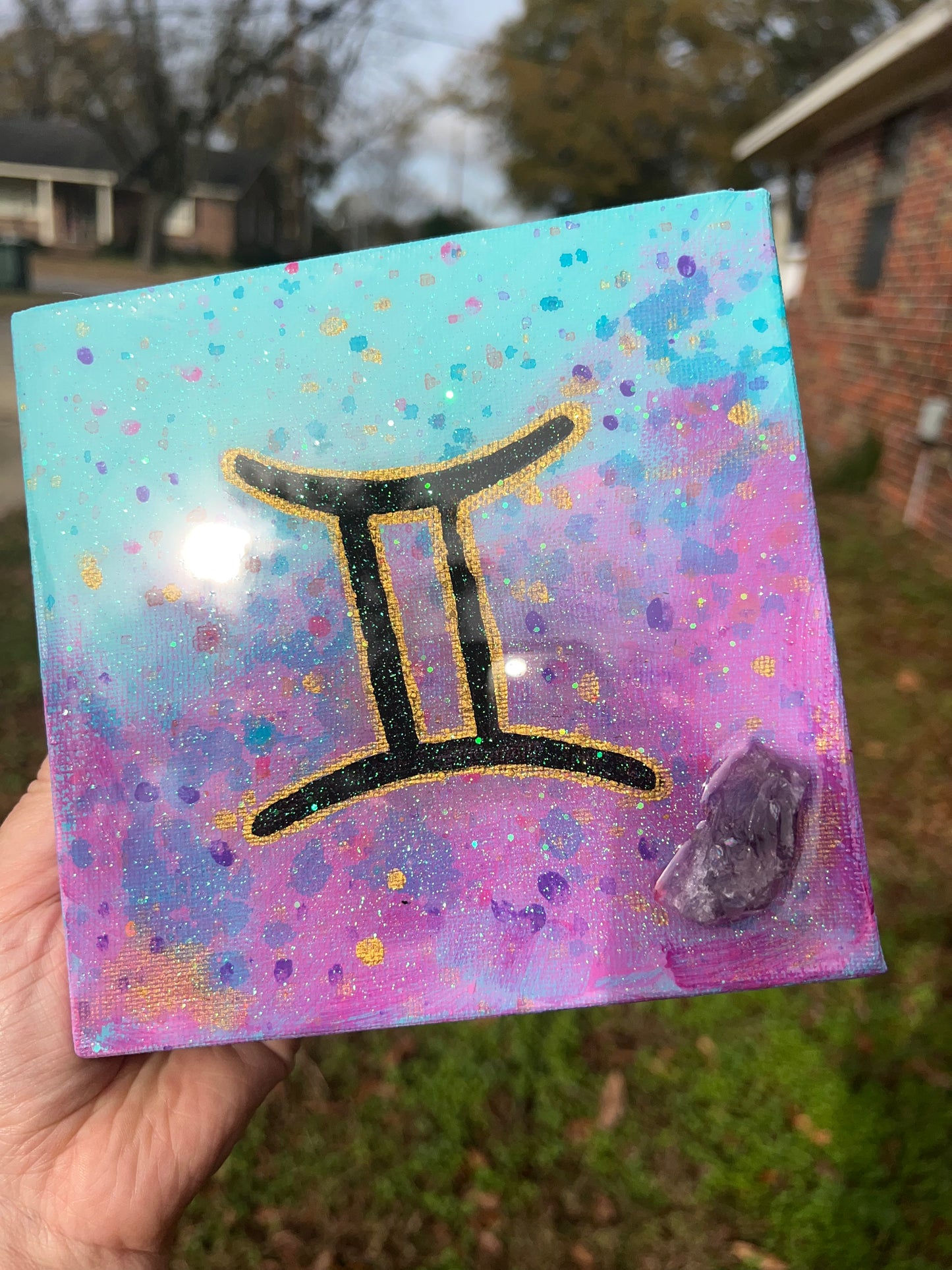 Gemini Zodiac Painting