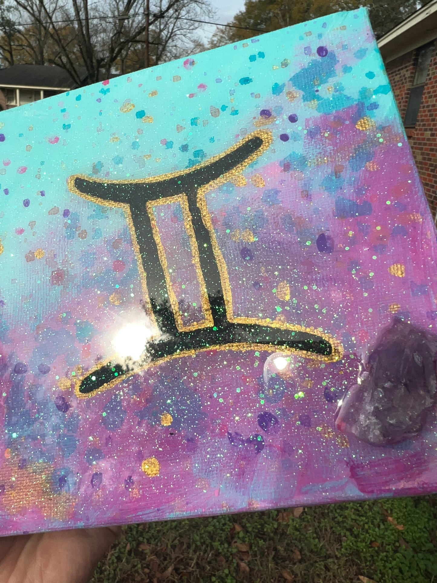 Gemini Zodiac Painting