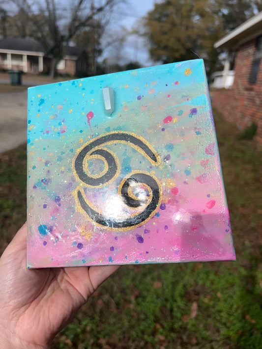 Cancer Zodiac Painting